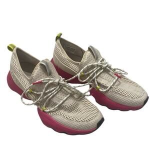 SOREL Kinetic Impact Lace Sneakers Natural Cactus Pink US Women's size 9.5
